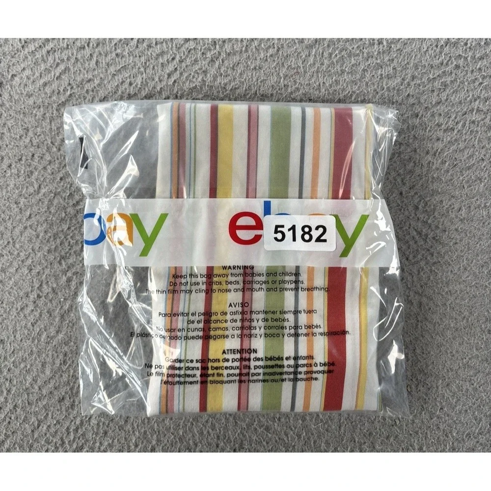 Vintage Ralph Lauren Harbor View Pillow Sham (1) Standard Striped Made in‎ USA